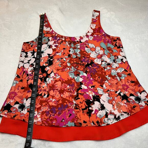 Romeo & Juliet Sleeveless Scoop Neck Flowy Floral Blouse Size S Bloomcore Summer - Picture 12 of 12